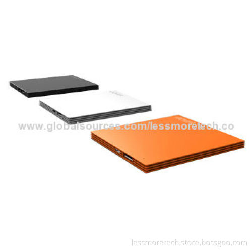 Polymer power bank, credit card size, with 1,800-2,600mAh capacity range